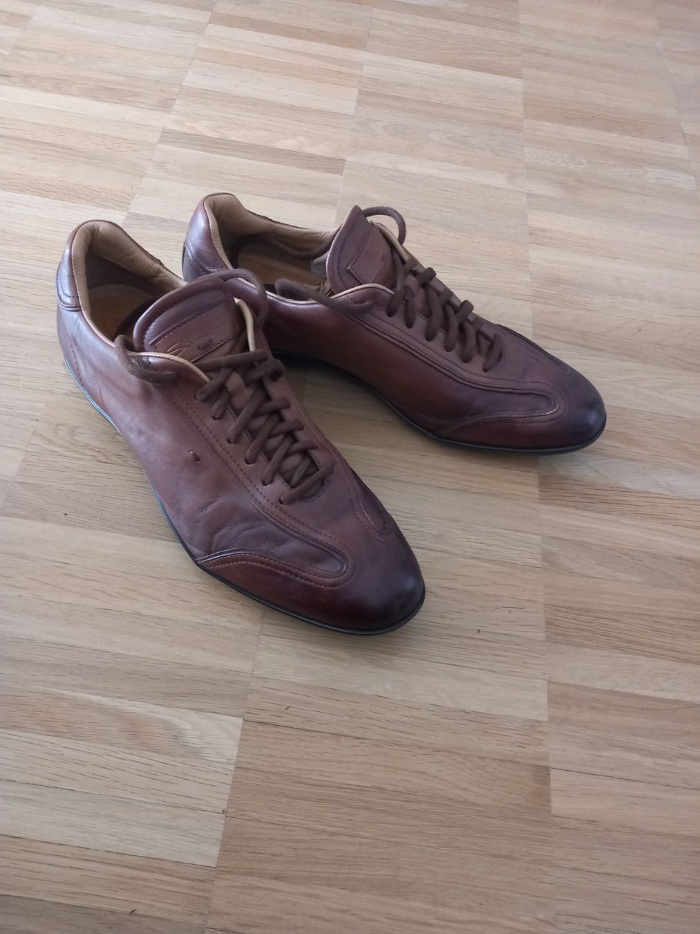 Santoni Scarpe da uomo: Santoni basket en cuir marron foncé – Usato da Le Grand-Saconnex venduto da Rgt87 2