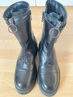 Winterboots, Leder, neu, Gr. 36, schwarz