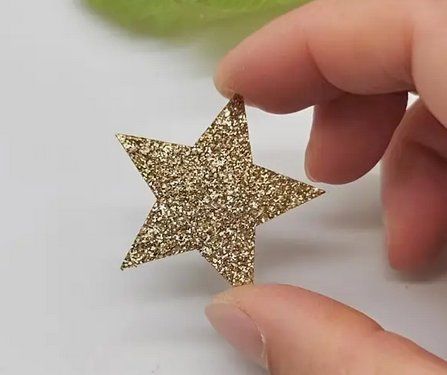 Alle Dekorationen: 24 GOLDENE GLITZERSTERNE  NEU+OVP – Neu und originalverpackt aus Bad Ragaz von Schtupsi 1