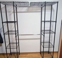 Kleiderständer Metall verstellbar Mit Regalen