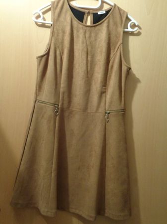 Kleid Damen, Wildlederoptik, Gr. 38