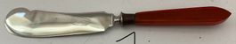 Vintage Rostfrei Solingen Buttermesser, selten bernsteinfarb