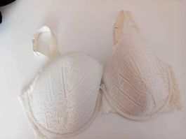 BH, Grösse 95E, Weiss, Neuwertig, Spitze, Sommer