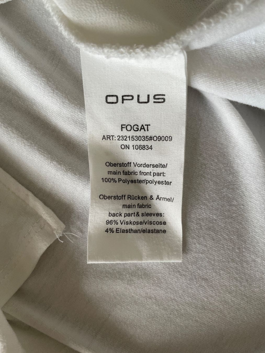 Opus Camicette: Elegante, weisse Bluse, Gr. S, Opus, Klassisch – Usato da Birsfelden venduto da Nic21 7