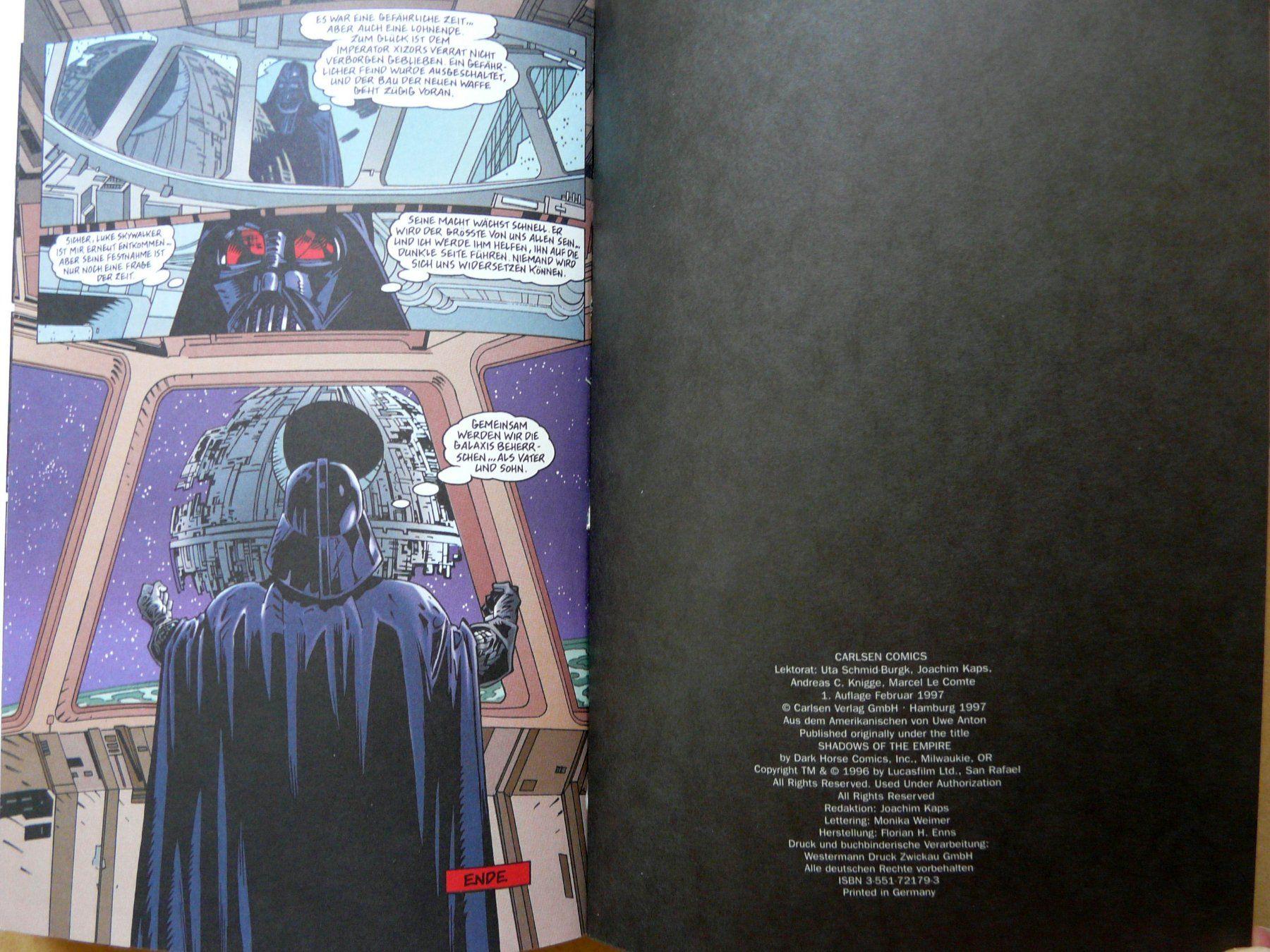 Fumetti: STAR WARS Schatten des Imperiums 1997 Carlsen   +Versand 2.- – Usato da Pully venduto da websurfer1 9