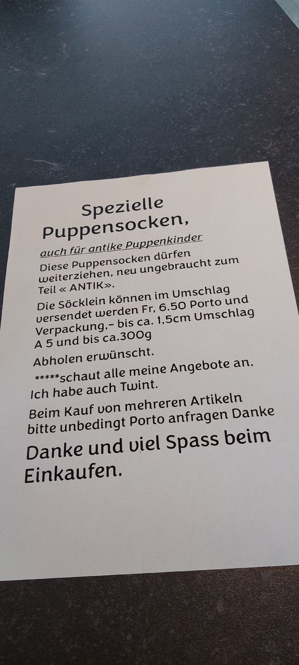 Puppen: Handgestrickte Puppensocken – Neu (gemäss Beschreibung) aus Muri AG von nindo1 7