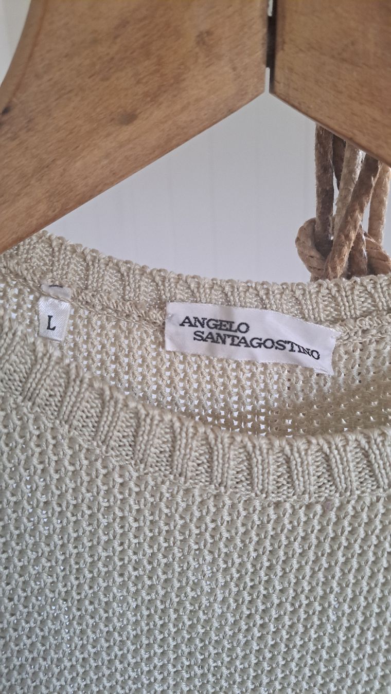 Pulls & Sweat-shirts: ANGELO SANTANGOSTINO 80s Vintage Pullunder Pulli L -wie M 38 – D'occasion à Mollis par Fauchi99 1