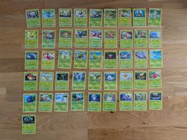 Pokémon Karten Lot – 46 Pflanzen-Karten (Portugiesisch)