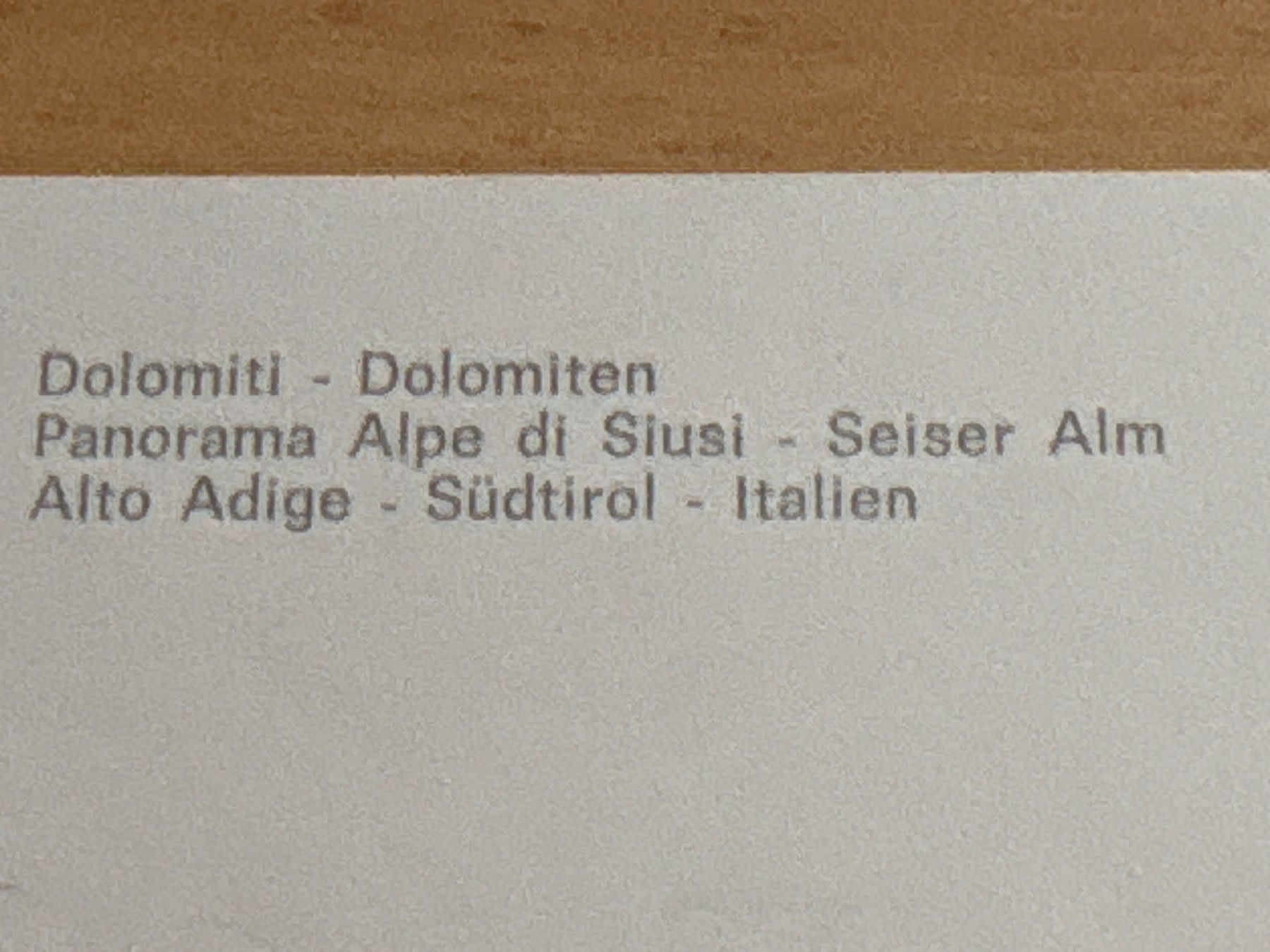 Ansichtskarten: Ansichtskarte Seiser Alm Dolomiten – Gebraucht aus Ibach von lisch3 2