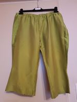 Seidenhose Capri Damen Grün
