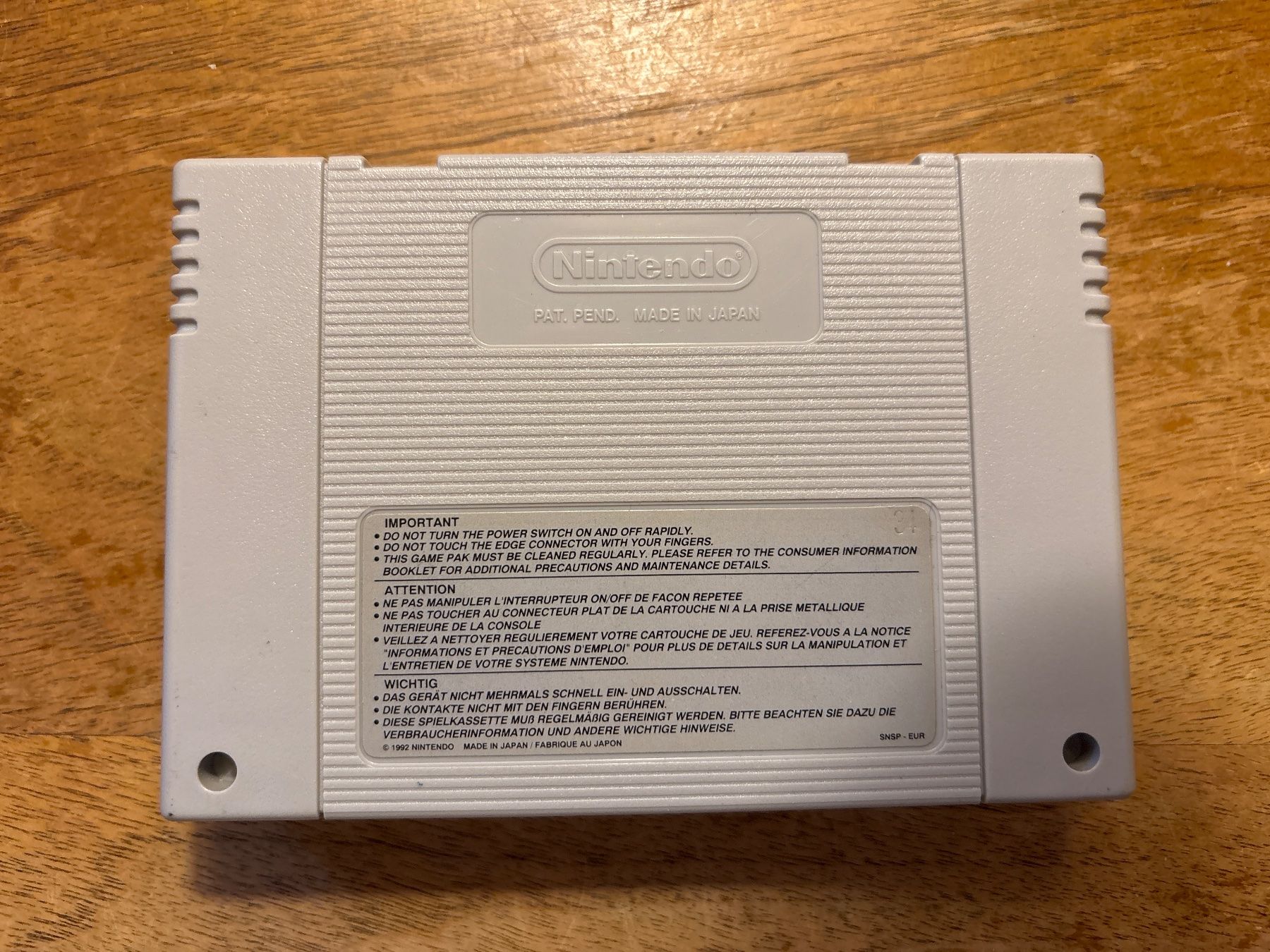 Nintendo Giochi: HURRICANES - Super Nintendo SNES – Usato da Zürich venduto da hiddentreasures_zh 1