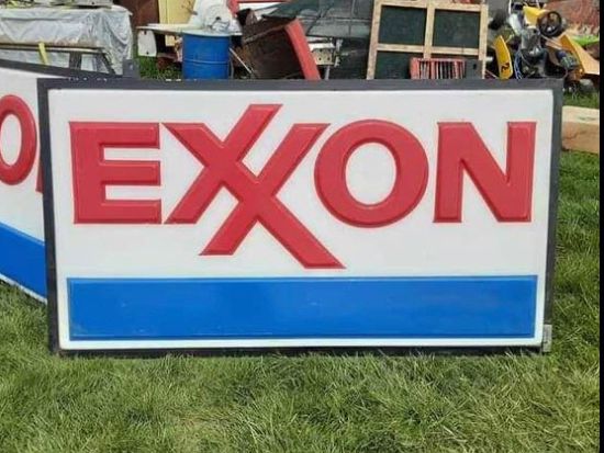Ecriteaux: Exxon - Leuchtreklame-Schild (doppelseitig) – D'occasion à Erlinsbach par Stu-ff