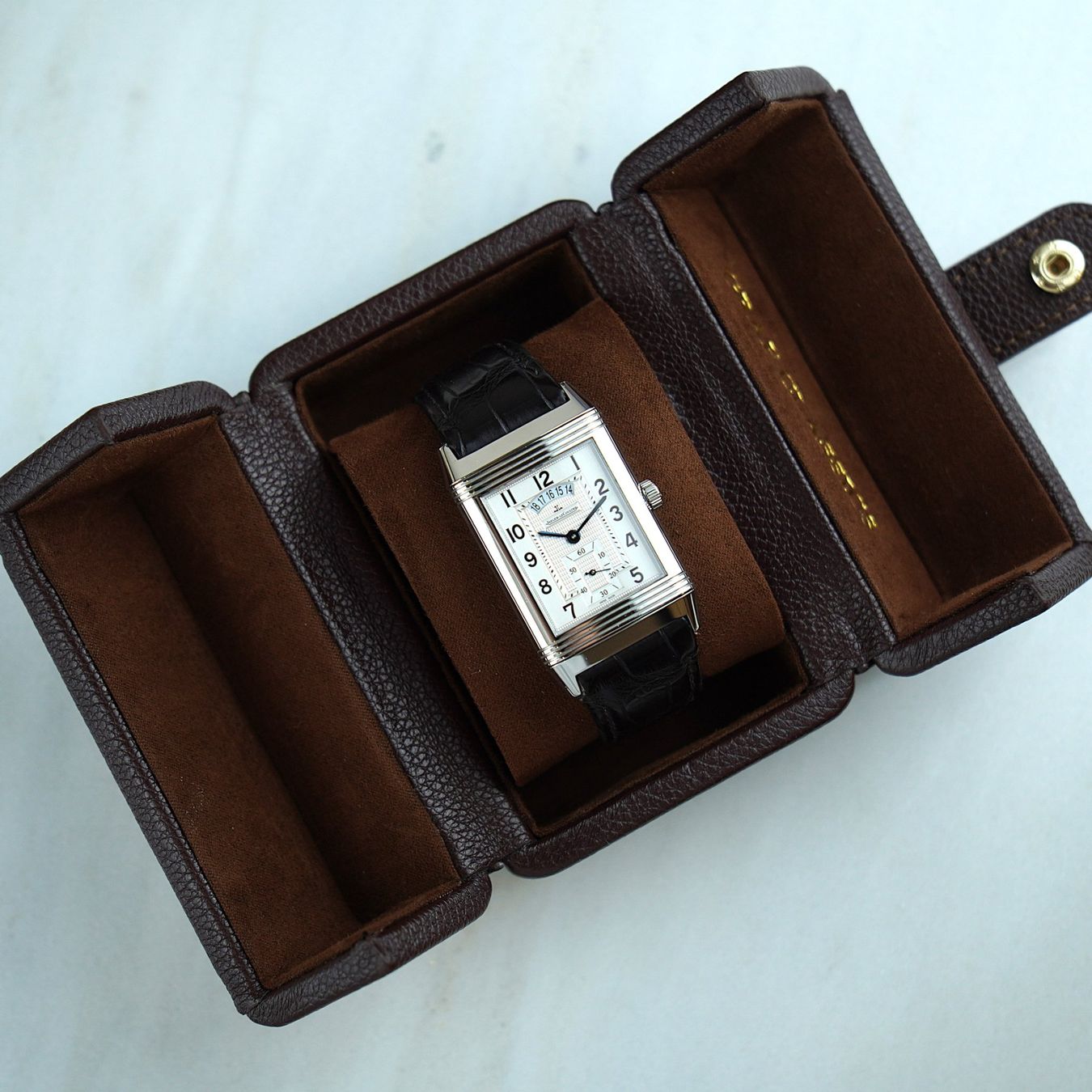 Scatole porta orologi: Leder Uhrenbox / Uhrenetui – Usato da Kreuzlingen venduto da GRAFCLASSICS 2