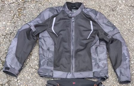REV'IT! Herren Motorradjacke, Grösse XXL, Grau Camouflage