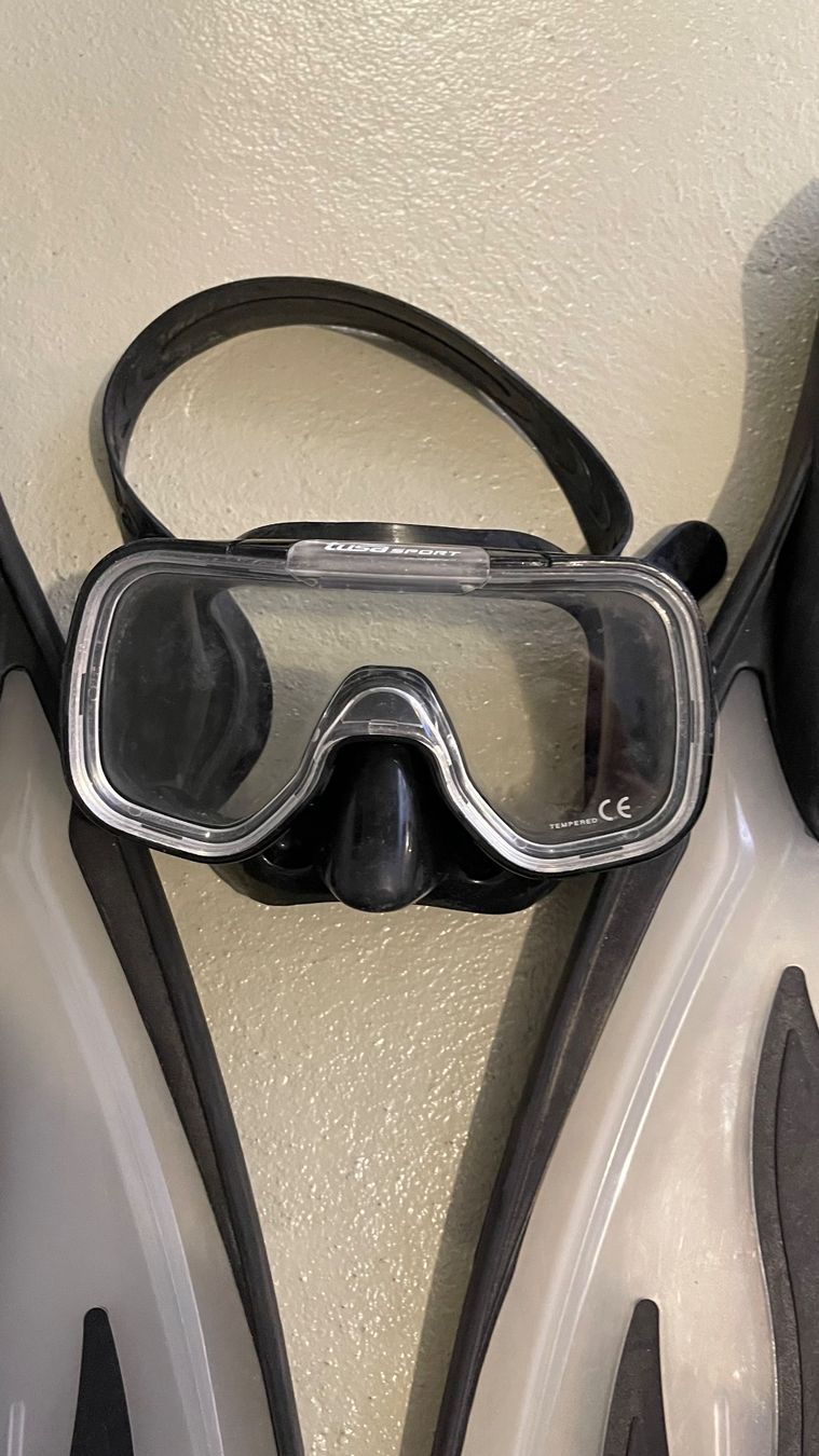 Flossen, Masken & Schnorchel: Schnorchel Set Flossen und Maske – Gebraucht aus zeihen von Racer-71 1