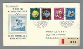 1948, W25w - W28w, SATZBRIEF, S-0 ST. MORITZ, ILLUSTRIERT