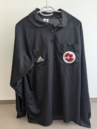 Schiedsrichtertrikot langarm Adidas mit  SFV-Badge Gr. L
