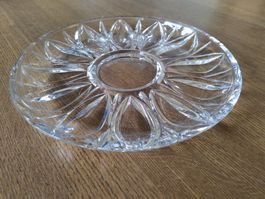 Vintage Kristall-Tortenplatte/Kuchenplatte