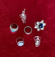 Silber Ringe Konvolut, diverse Modelle, cooler Style!