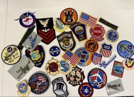 Sammlung div. Flicken: Militär, Polizei, Feuerwehr USA 60 in