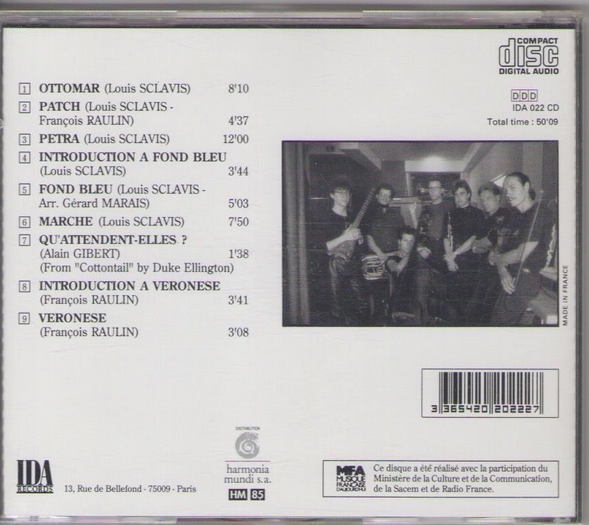 CD: LOUIS SCLAVIS SEPTET - CHAMBER MUSIC – Usato da Lausanne venduto da sbar224 1