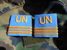 UN Achselschlaufen Hauptmann Schweizer Armee neu