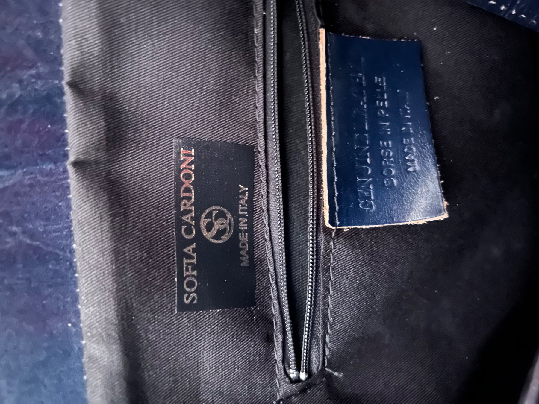 Borse da donna: Sac à main bleu marine élégant - SOFIA CARDONI – Usato da Epalinges venduto da luc_25zt 3