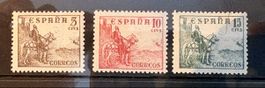 Timbres Espagnols collection 1, 3, 10, 15 cms. Rares!