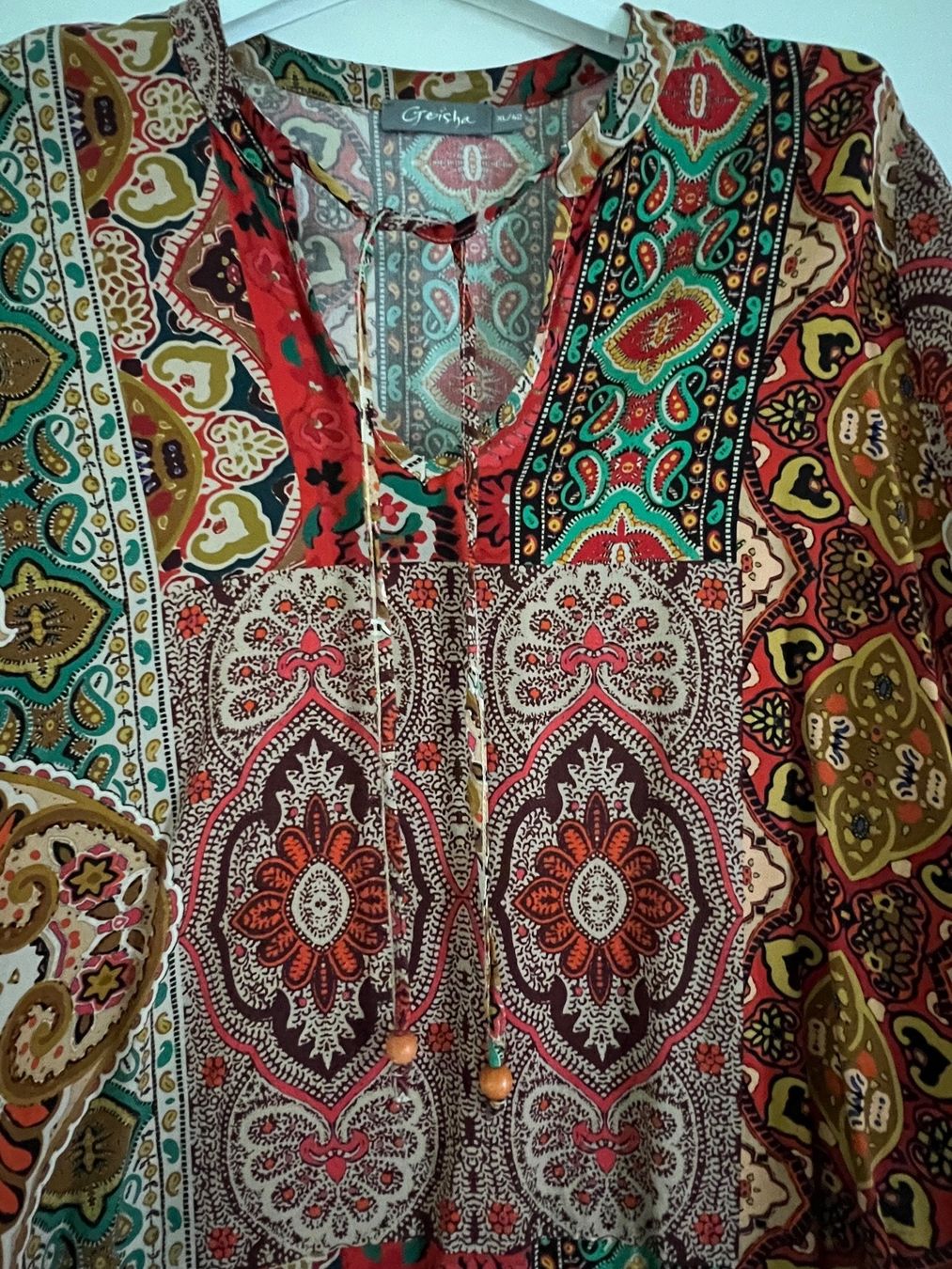 Camicette: Bluse Hippie gemustert Gr.38 – Usato da Schmerikon venduto da Speedy053 1