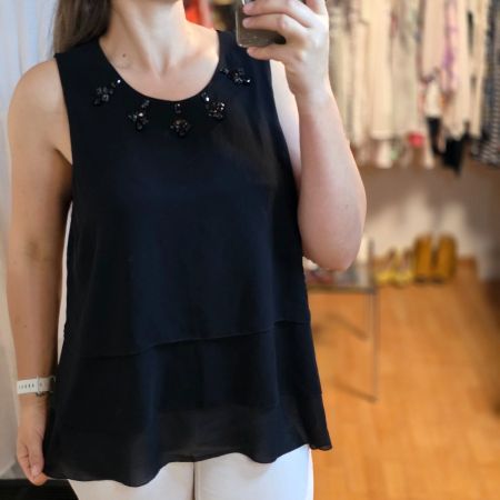 🖤 Oltre Elegante Bluse Gr. 40/L – Glam Chic