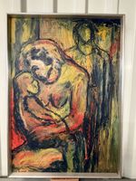 Peinture à l’huile signé Monica Lorentzon bel état 