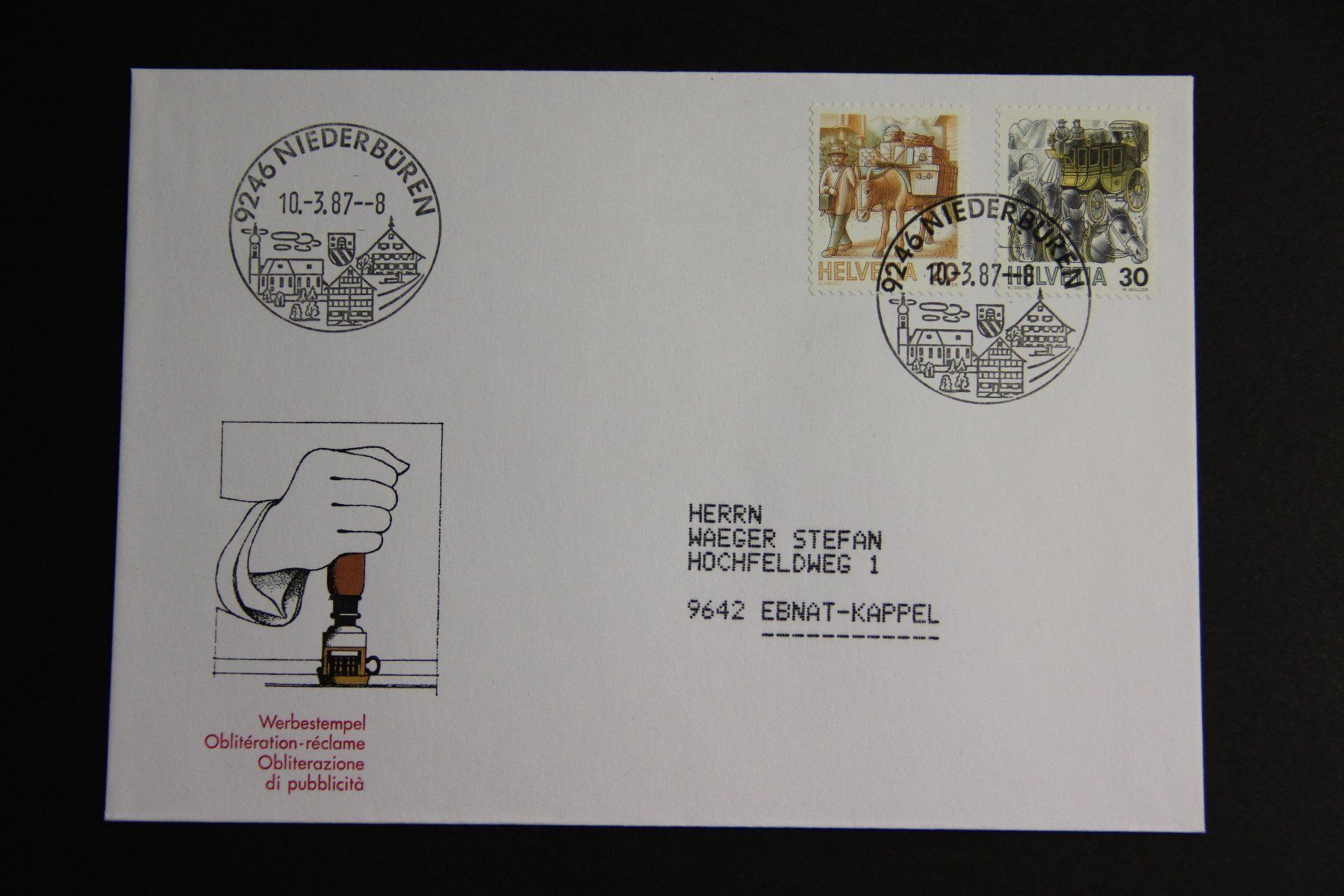 Tous les timbres: Schweiz 1987 - 9246 Niederbüren – Neuf (Voir description) à Jona par Southafrica07