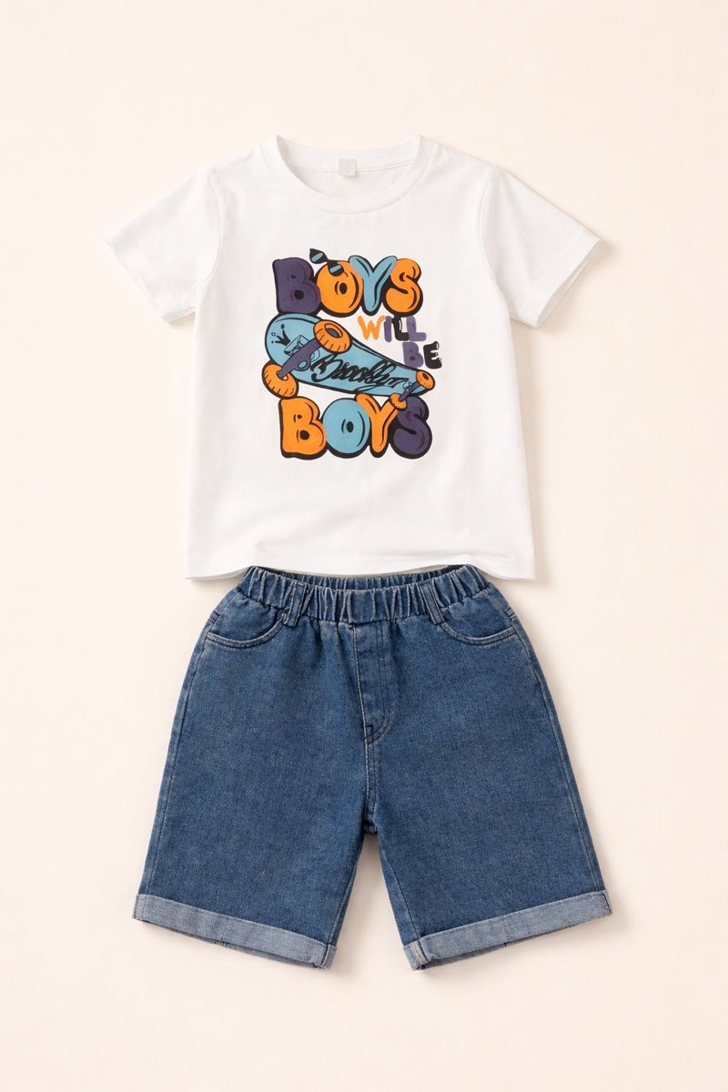 Lotti & Set di vestiti: ENSEMBLE ENFANT T-SHIRT ET SHORT – Nuovo (secondo la descrizione) da Lausanne venduto da mar_6snp 1