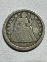 (88) Seated Liberty Dime 1857 USA