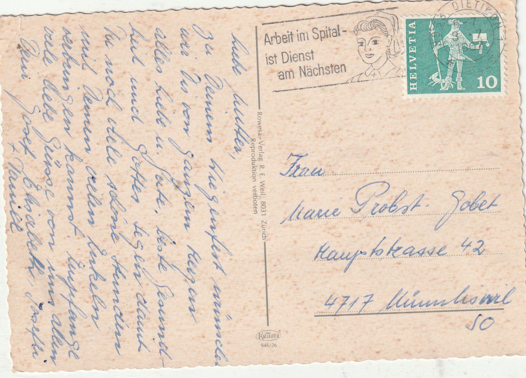 Cartes postales: Zürich MBK – D'occasion à Lumbrein par made02 1