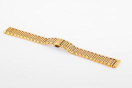 Longines gold plated steel bracelet 18mm NEW