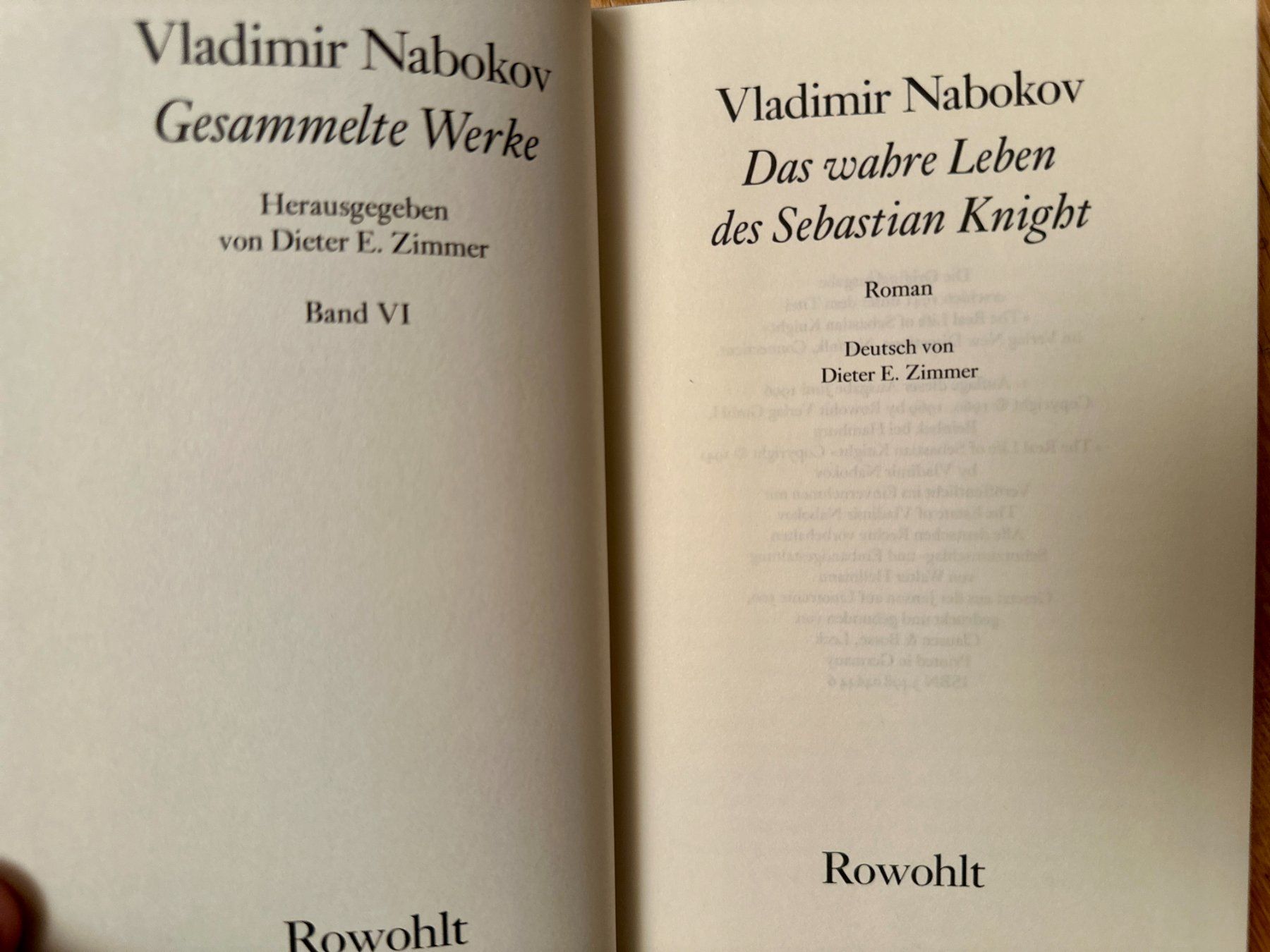 Libri: Vladimir Nabokov: 4 Romane, 3 Bde. – Usato da Zürich venduto da allp 3