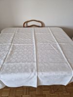 Leinendamast Tischdecke Monogramm FK