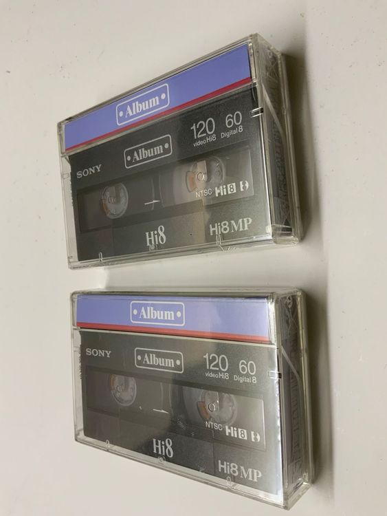 2 neue SONY Hi8 Digital8 Kassetten. sind NEU & eingeschweißt Kaufen
