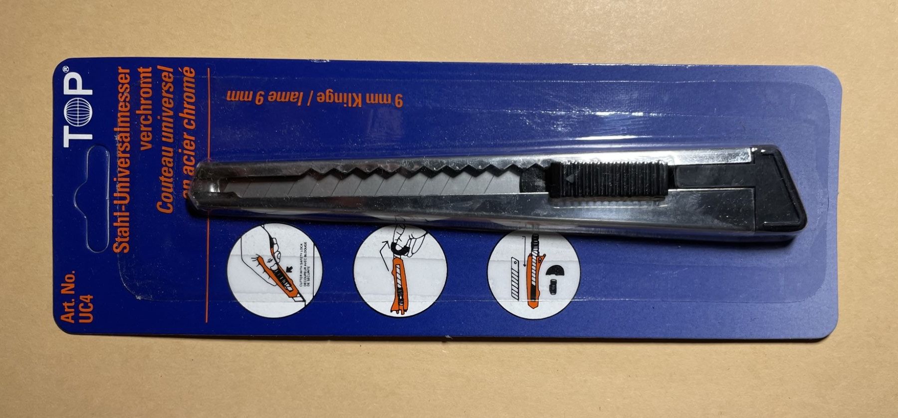 Tutti gli attrezzi: Neues, originalverpacktes Teppichmesser, Cutter, Japanmesser – Nuovo e nell'imballaggio originale da Baar venduto da bricksandmore 1