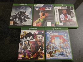 Lot de 5 jeux Xbox One
