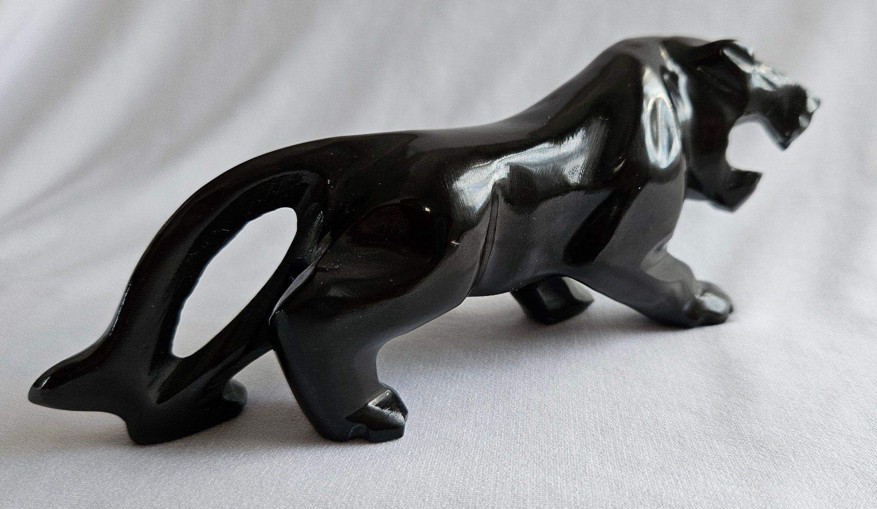Figuren: Pather Figur aus schwarzen ONYX Handmade – Gebraucht aus Uttwil von TG-Lupa 4