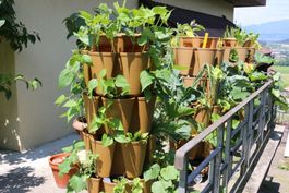 Hochbeet / Planzenturm 5-stufig - Terracotta