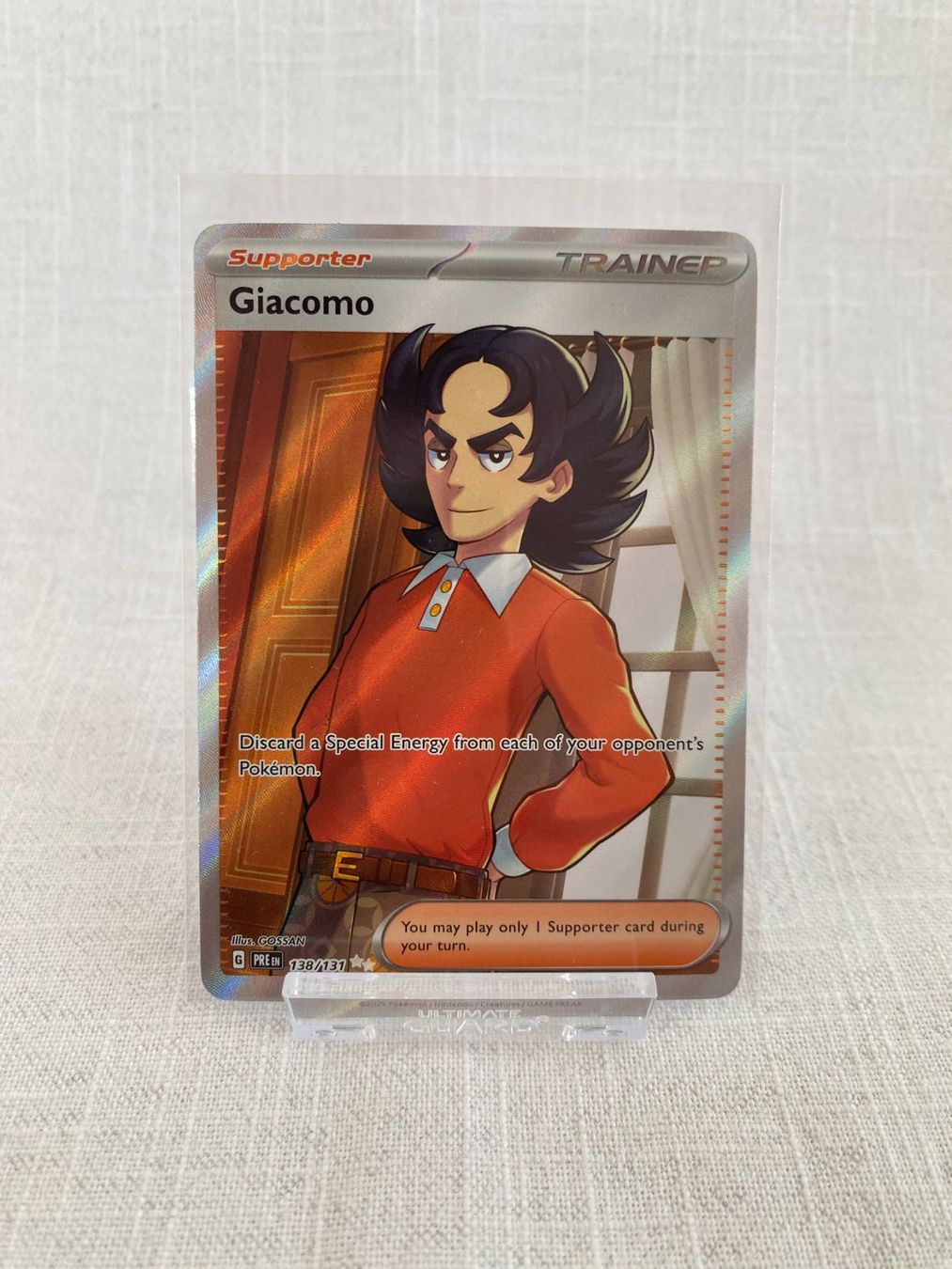 Pokémon Sammelbilder & Trading cards: Pokemon / Prismatic Evolutions Trainer / Giacomo 138/131 EN – Neu (gemäss Beschreibung) aus Rottenschwil von Sigma_Freud