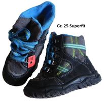 Gr. 25 SUPERFIT Winterschuhe Winterstiefel Gortex grau blau