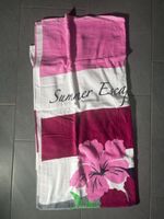 Sommer Badetuch "Summer Escape to Paradise", Pink/Weiss