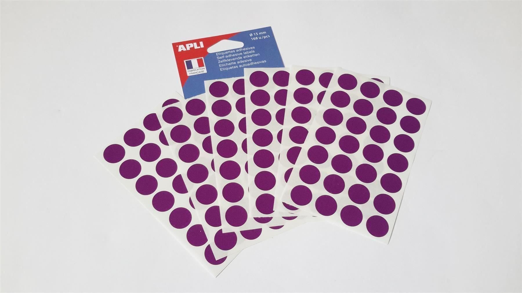 Sticker: Markierungspunkte, violett, 15mm, 168 x – Nuovo e nell'imballaggio originale da St. Gallen venduto da cointec 3