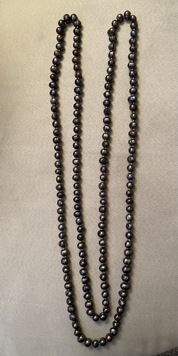 Perle (finte): Collier avec perles artificielles. – Usato da Echallens venduto da 1961zap