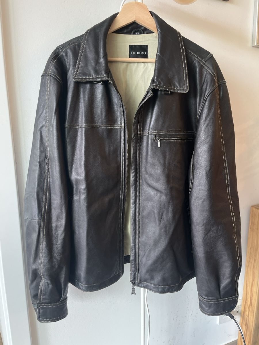 Giacche: Veste en cuir véritable Quadro ! – Nuovo (secondo la descrizione) da Vevey venduto da esteb9