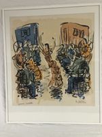 Original Litho , gerahmt, signiert, zu verkaufen! Selten
